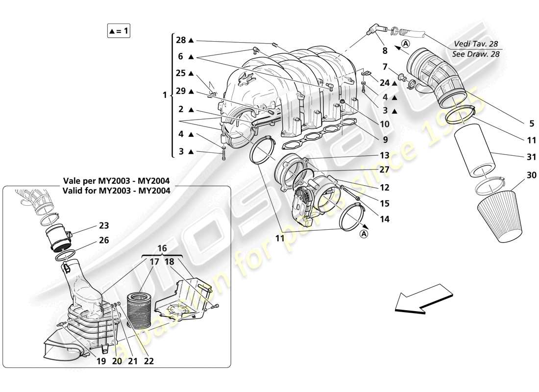 teilediagramm mit der teilenummer 197616