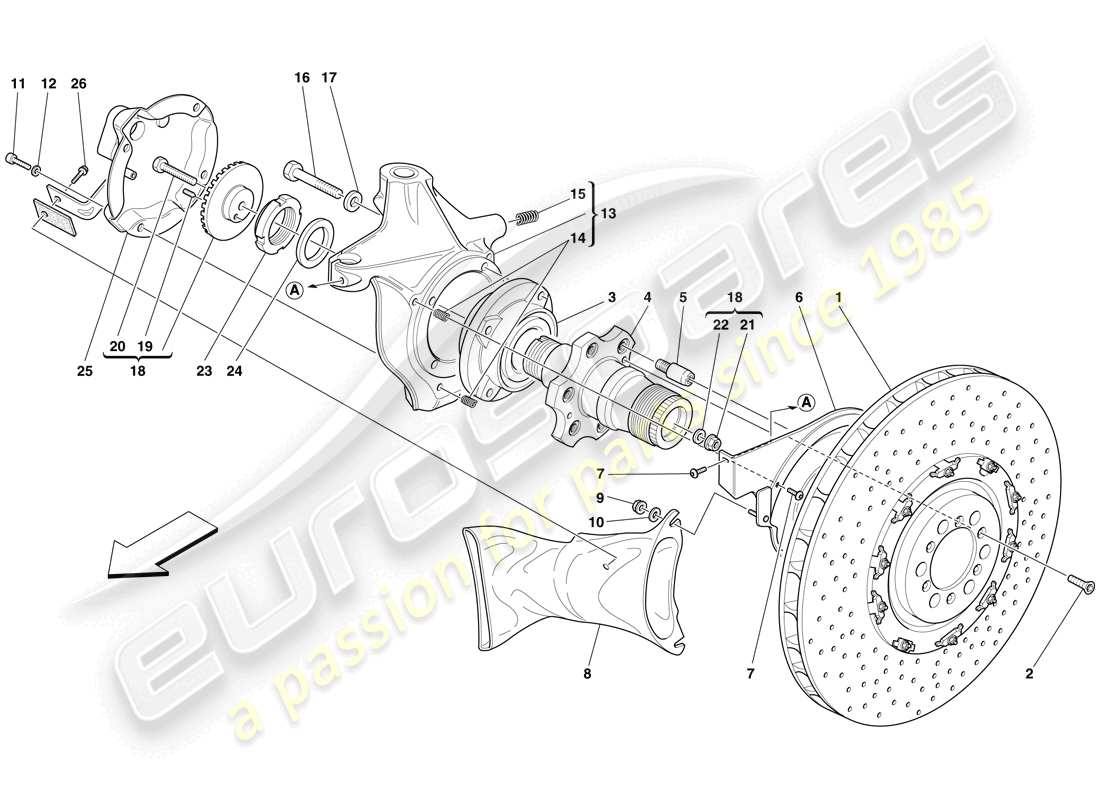 TEILEDIAGRAMME AUS DEM MASERATI MC12 TEILEKATALOG ANZEIGEN ein teilediagramm aus dem teilekatalog maserati mc12