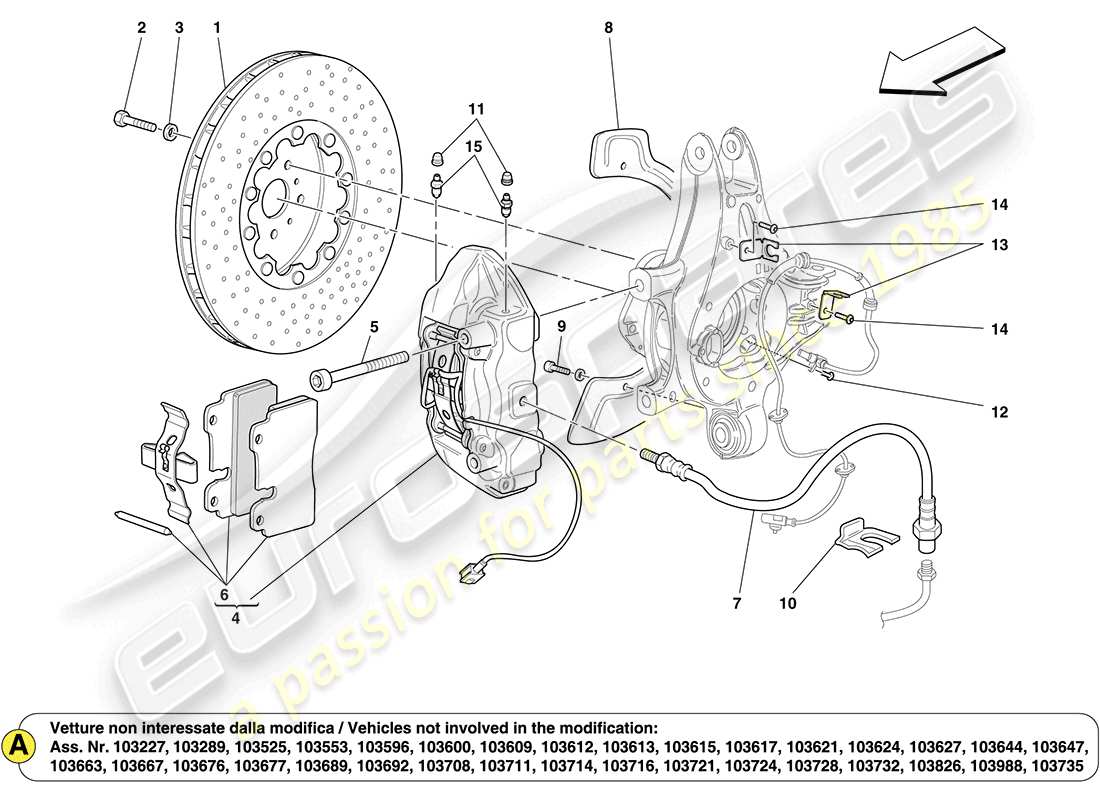 teilediagramm mit der teilenummer 304561