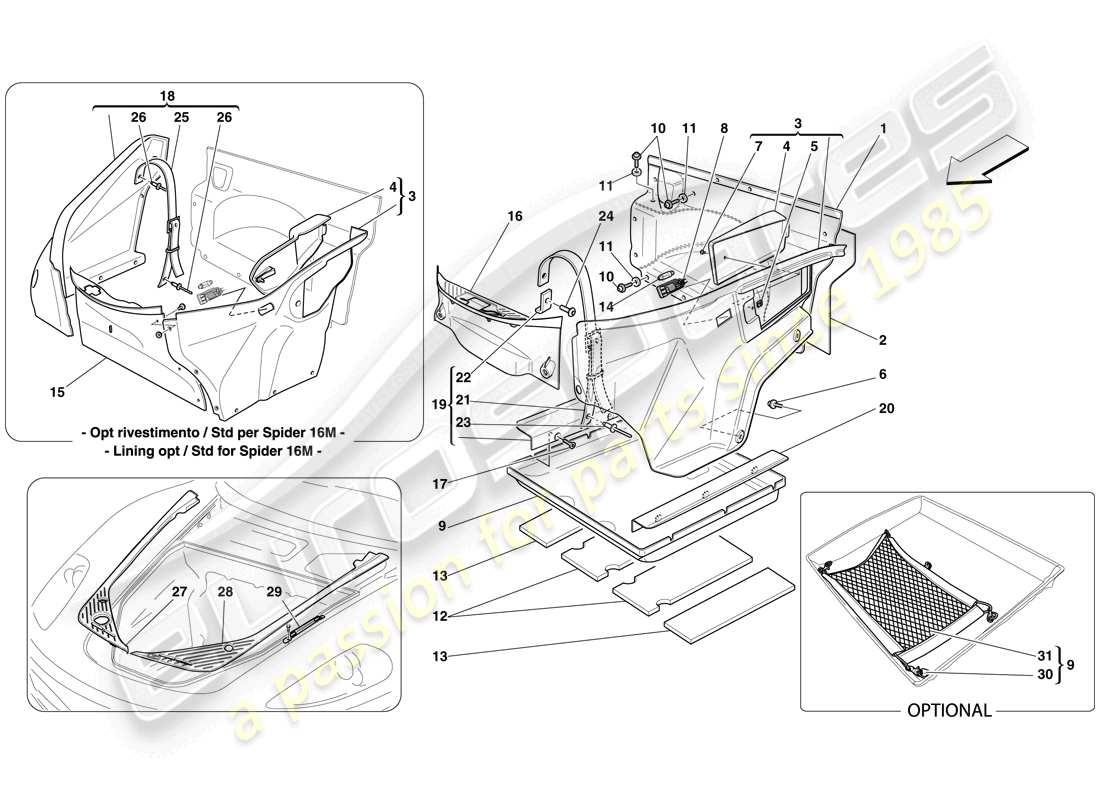 teilediagramm mit der teilenummer 68511300