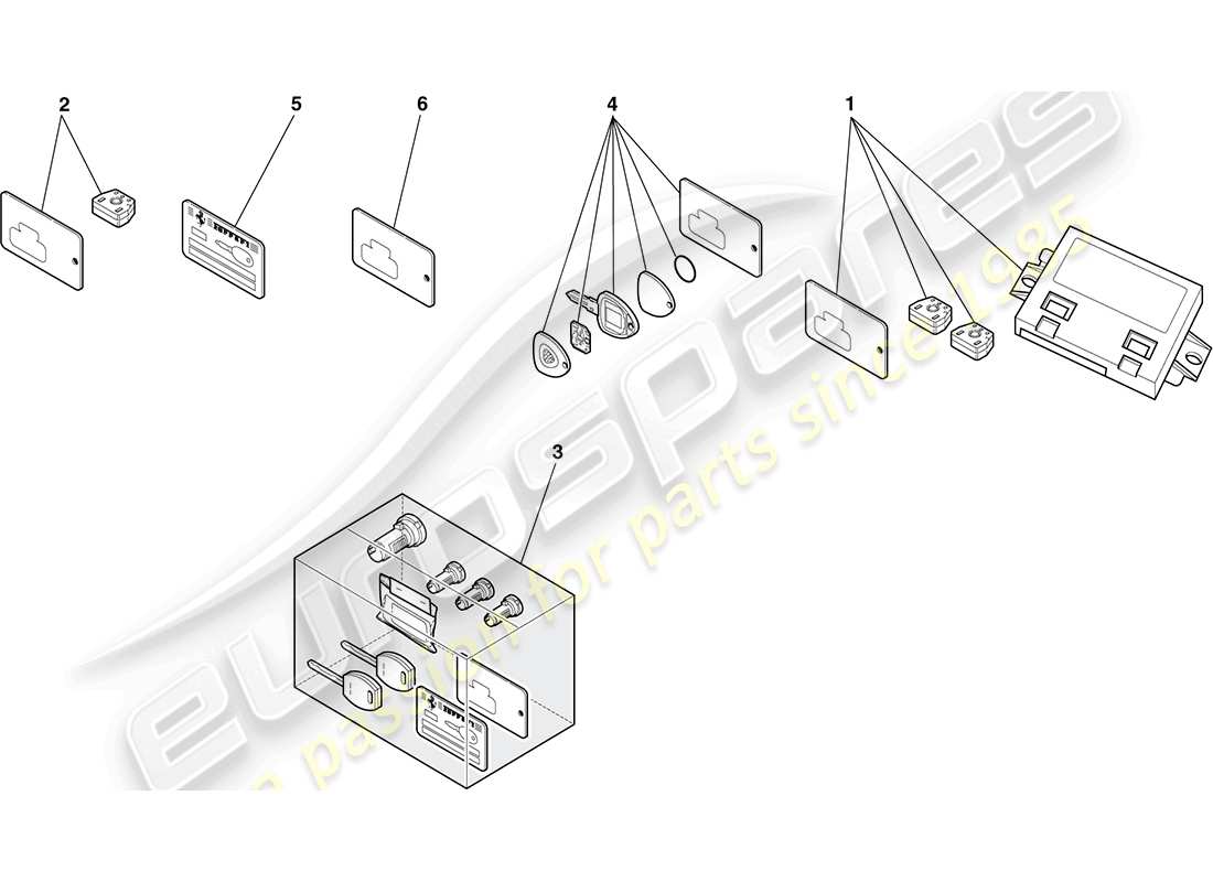 ferrari f430 coupe (europe) wegfahrsperren-kit ersatzteildiagramm