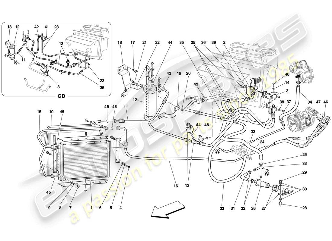 ferrari f430 scuderia (usa) ac-system-teilediagramm