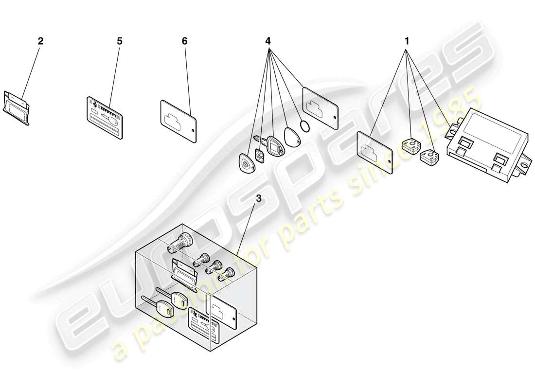 ferrari f430 spider (usa) wegfahrsperren-kit ersatzteildiagramm