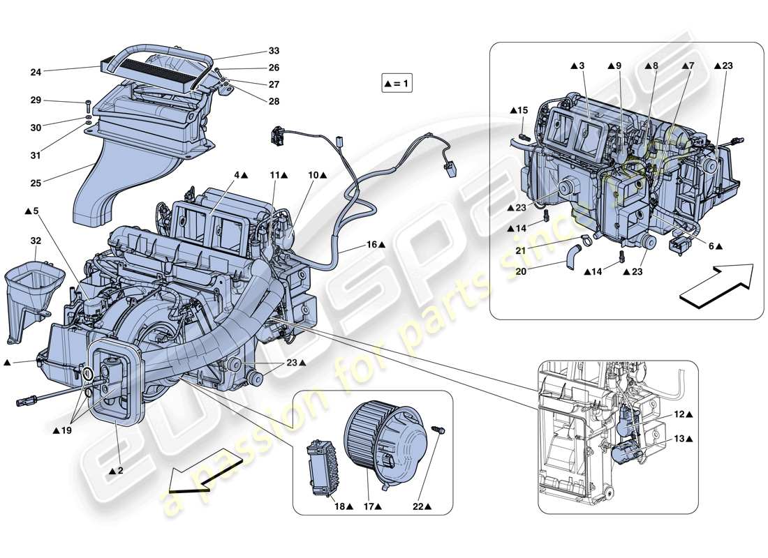 ferrari laferrari aperta (usa) verdampfereinheit teilediagramm