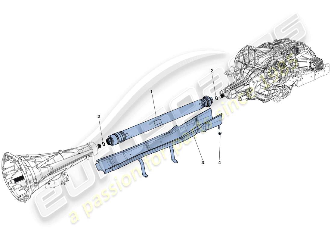 ferrari california t (europe) übertragungsrohr teilediagramm