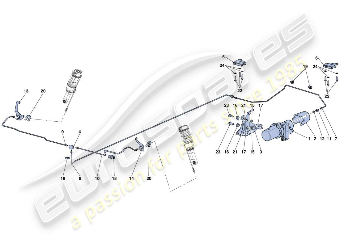 ferrari laferrari aperta (europe) anheben des fahrzeugs teilediagramm