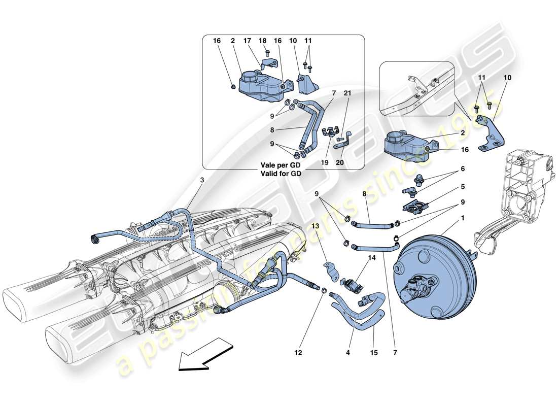 ferrari f12 berlinetta (rhd) servolenkungssystem - teilediagramm