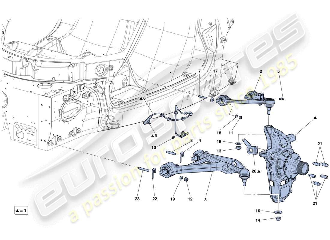 ferrari laferrari aperta (europe) vordere aufhängung - armseite ersatzteildiagramm