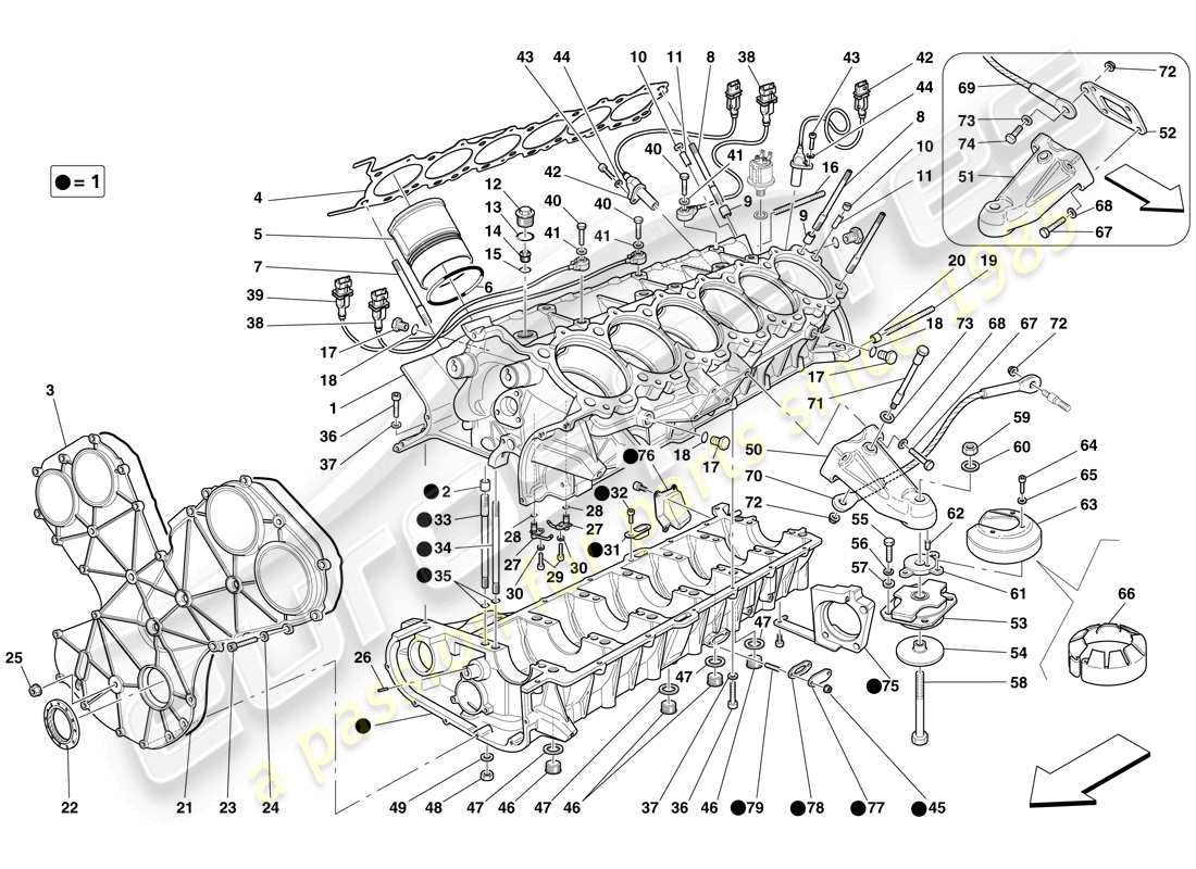 maserati mc12 kurbelwelle teilediagramm