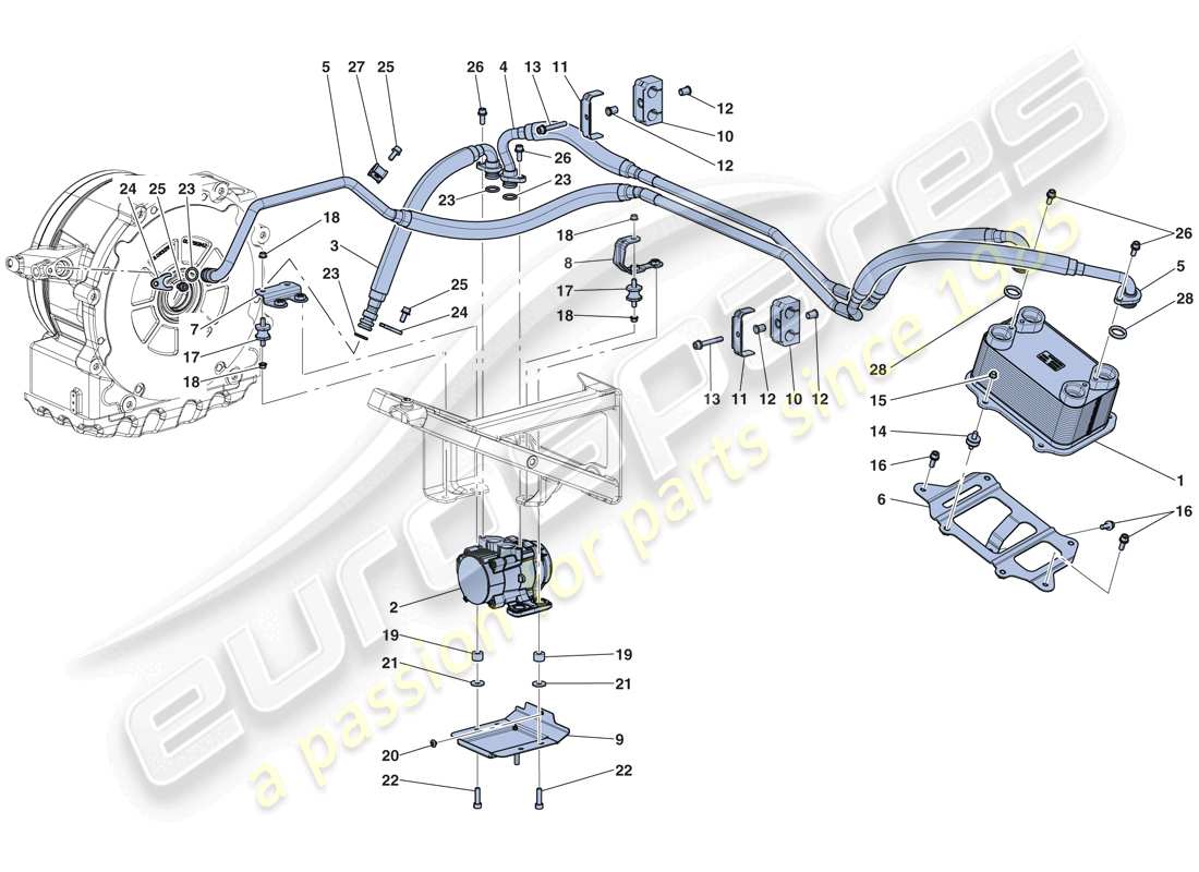 ferrari laferrari aperta (europe) elektromotorkühlung teilediagramm