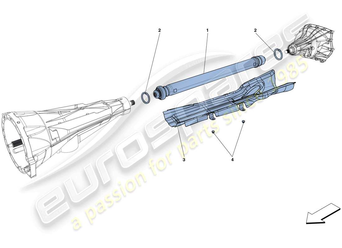 ferrari 812 superfast (usa) getrieberohr-ersatzteildiagramm