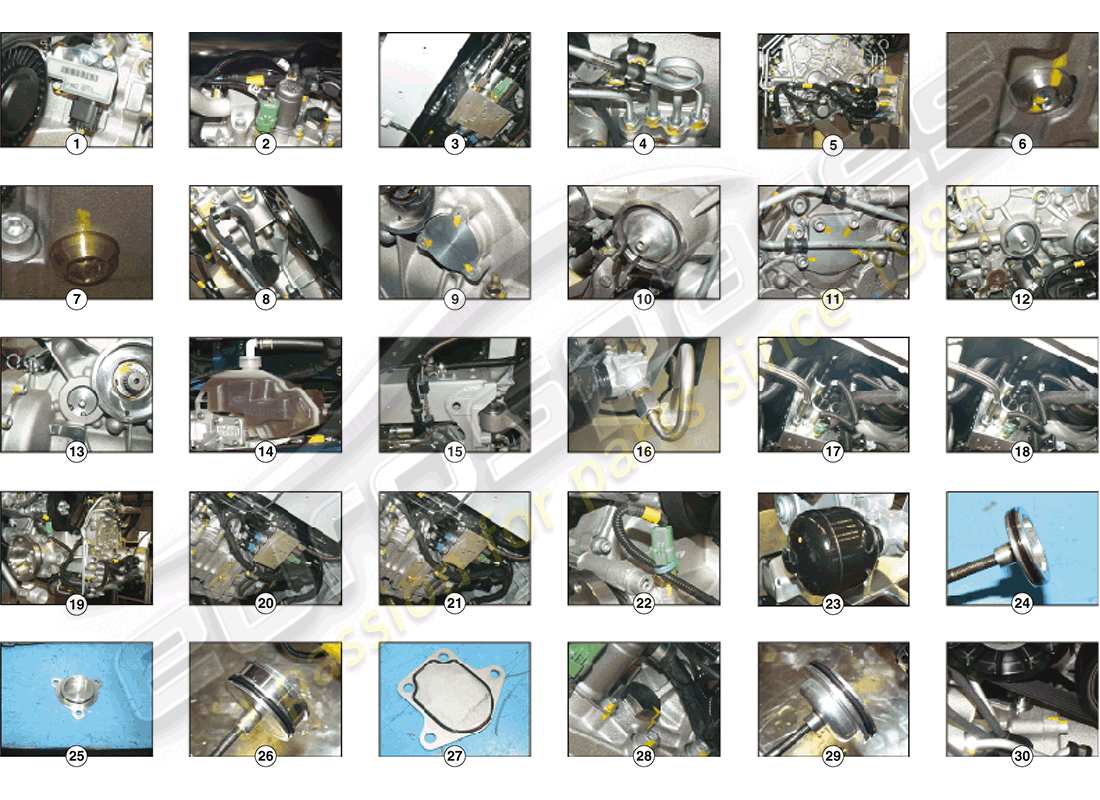 ferrari ff (rhd) ptu-reparatursatz teilediagramm
