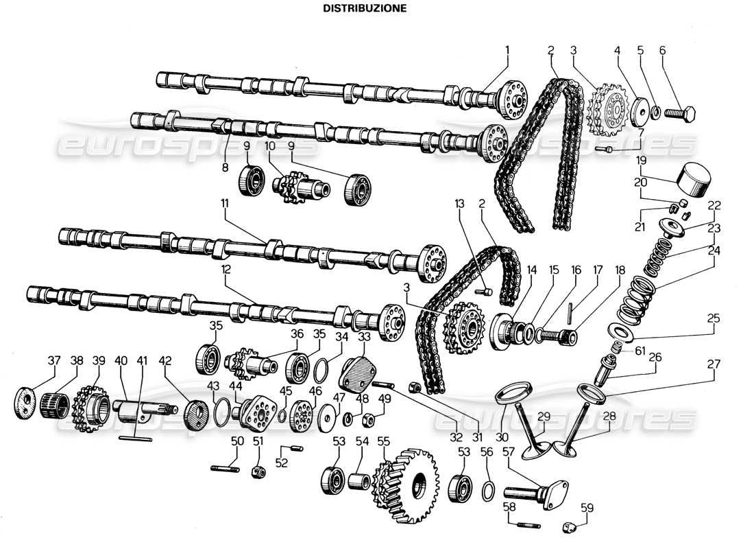 lamborghini espada verteilung teilediagramm