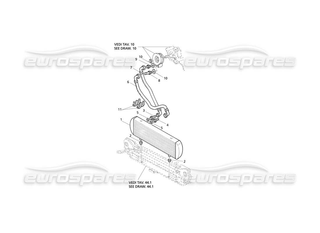 maserati qtp v6 evoluzione motorölkühlung teilediagramm