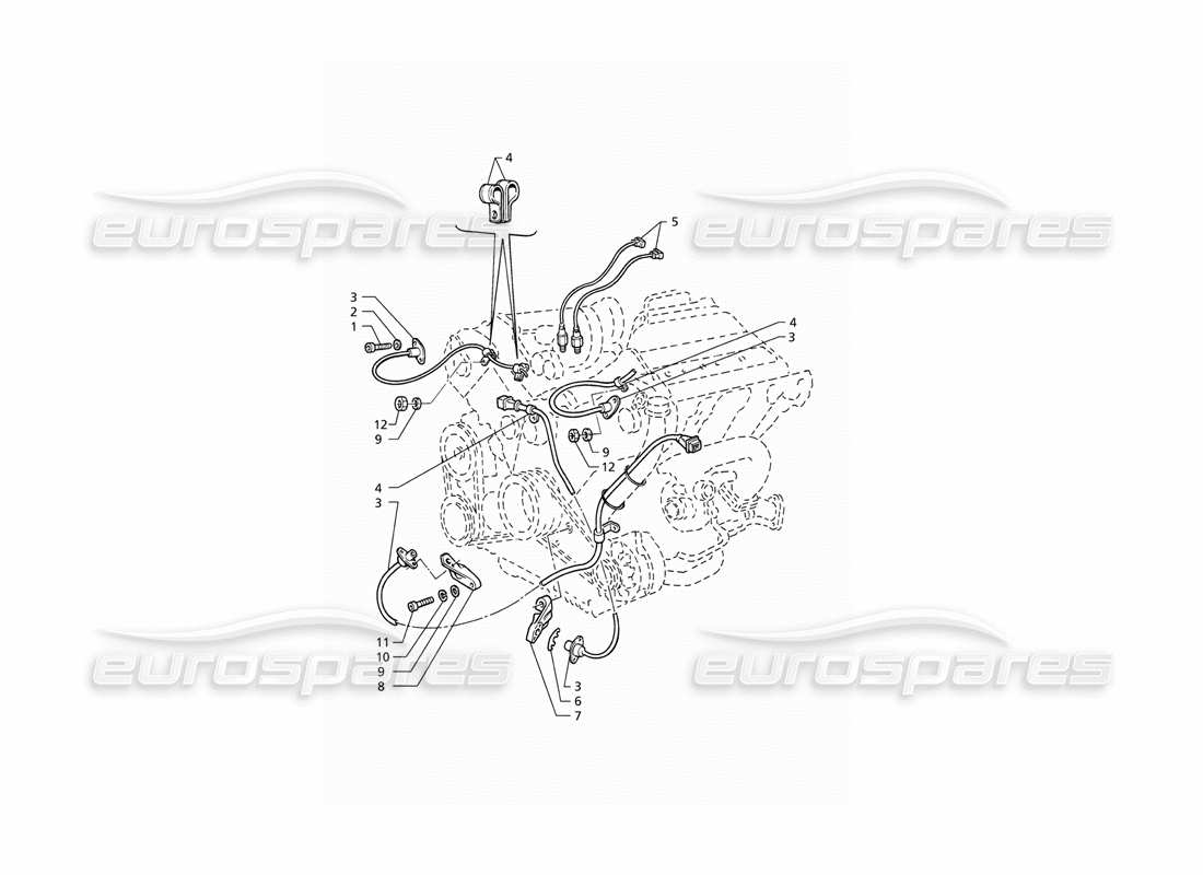 maserati qtp v6 (1996) zündzeitpunkt: sensorteildiagramm