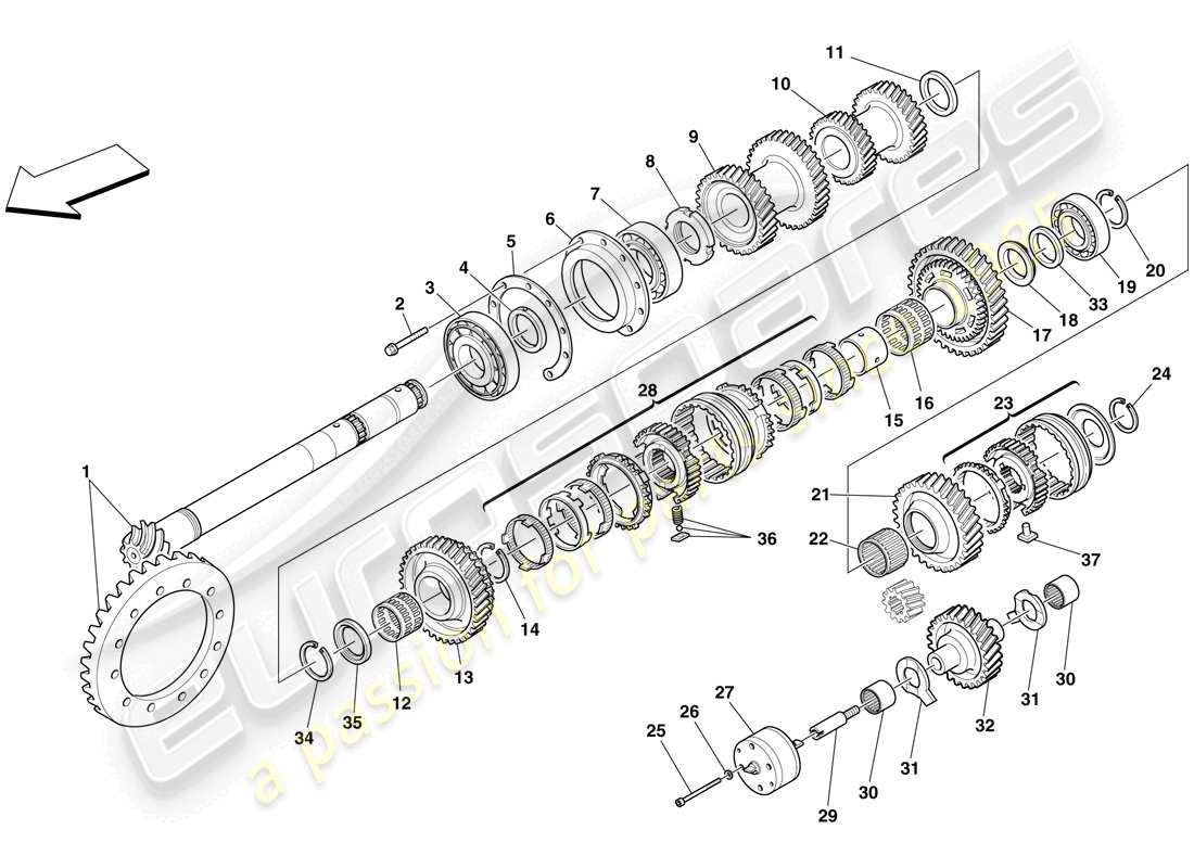 teilediagramm mit der teilenummer 203801