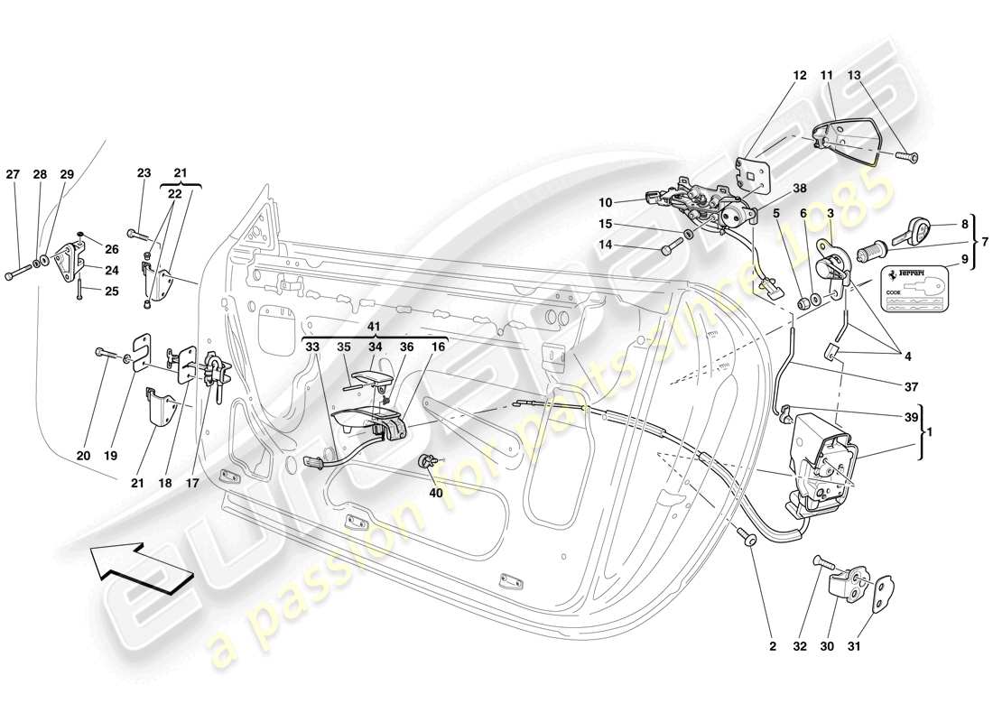 teilediagramm mit der teilenummer 67186000