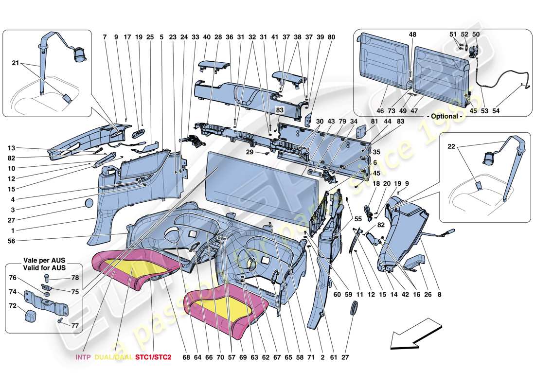 teilediagramm mit der teilenummer 85834100