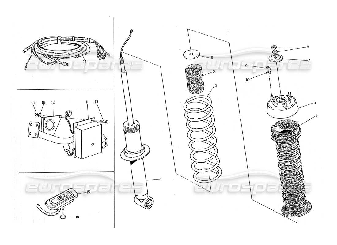 ein teilediagramm aus dem teilekatalog maserati 2.24v