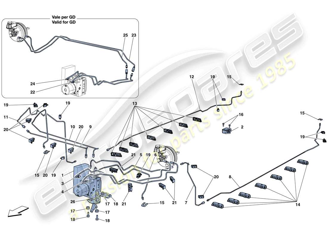 teilediagramm mit der teilenummer 301061