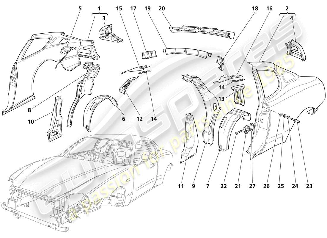 teilediagramm mit der teilenummer 980138505