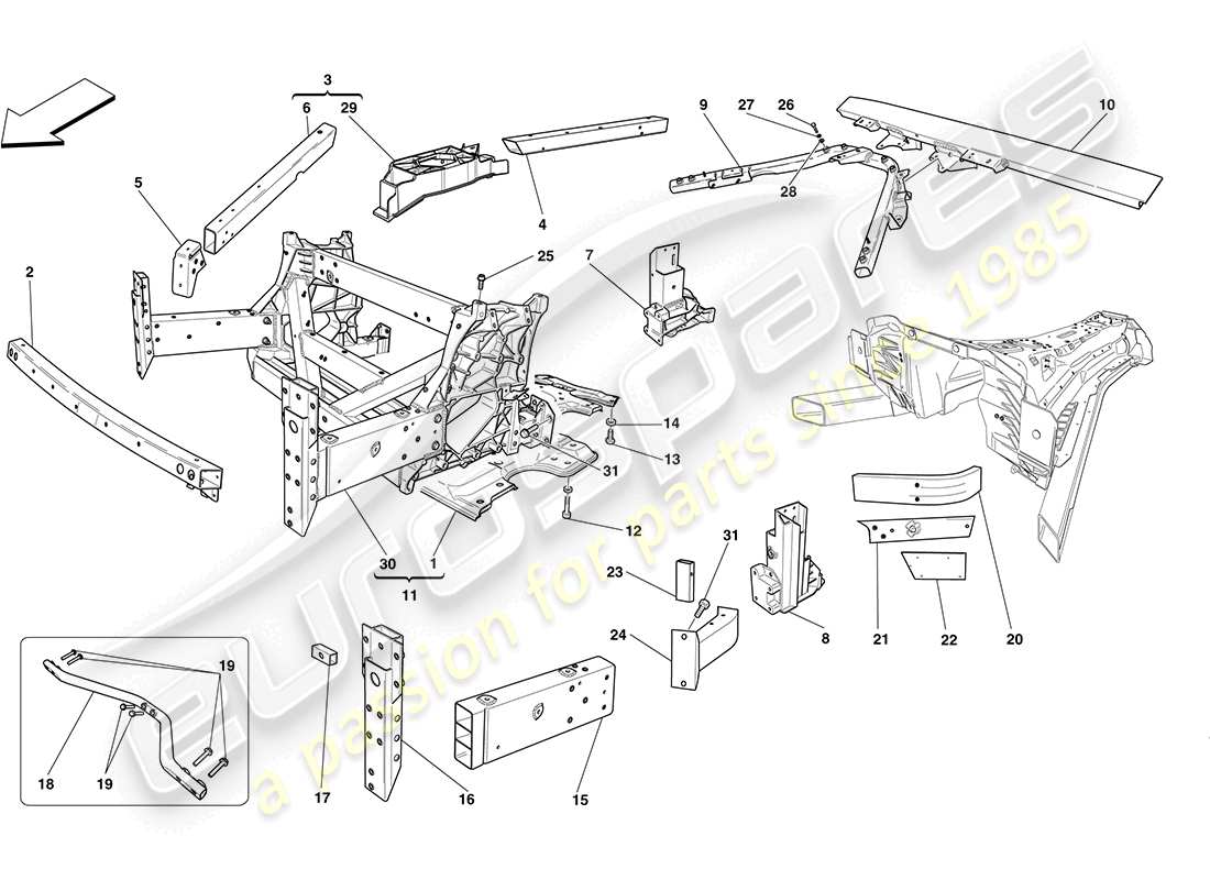 teilediagramm mit der teilenummer 985256287