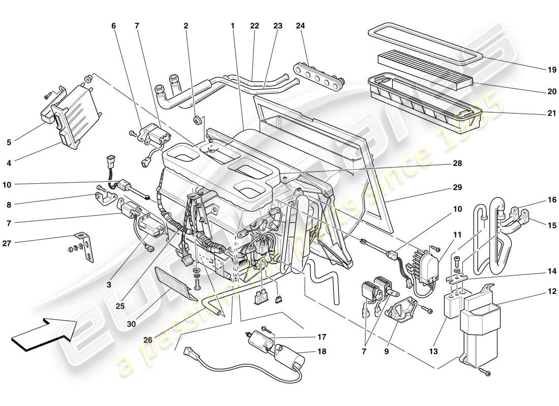 teilediagramm mit der teilenummer 65230100