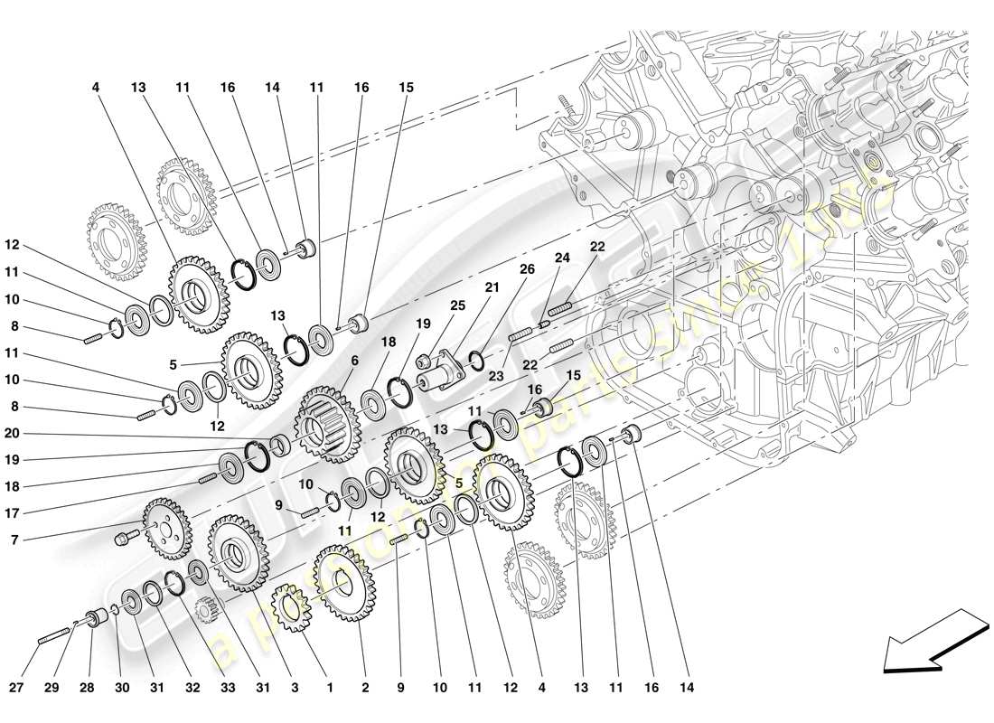 maserati mc12 timing – kontrollen teilediagramm