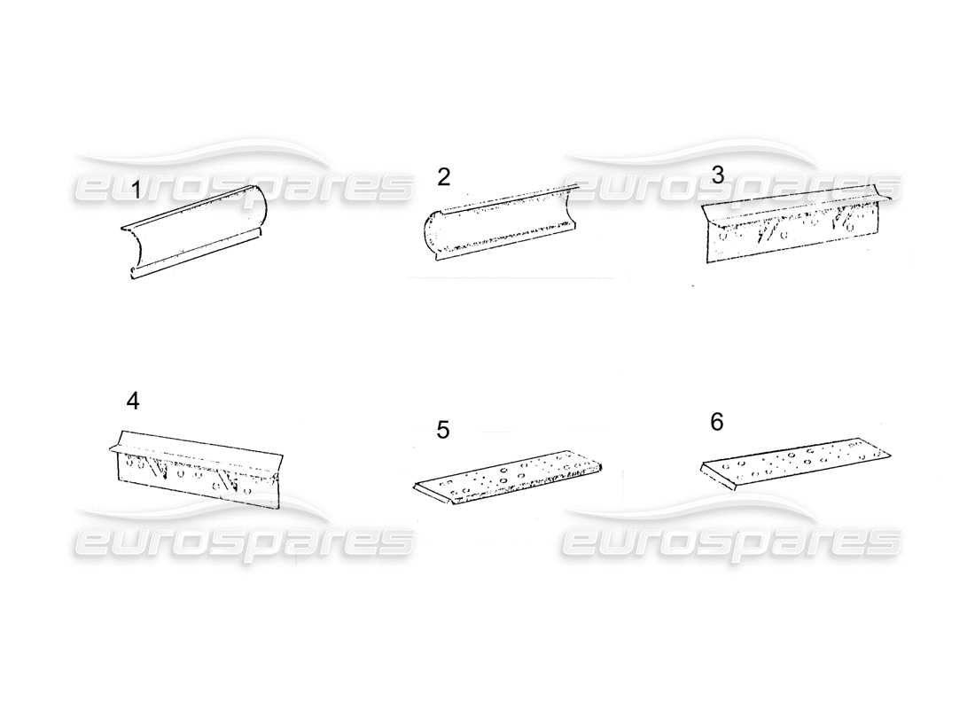ferrari 250 gt (coachwork) chassisteile (fortsetzung) teilediagramm