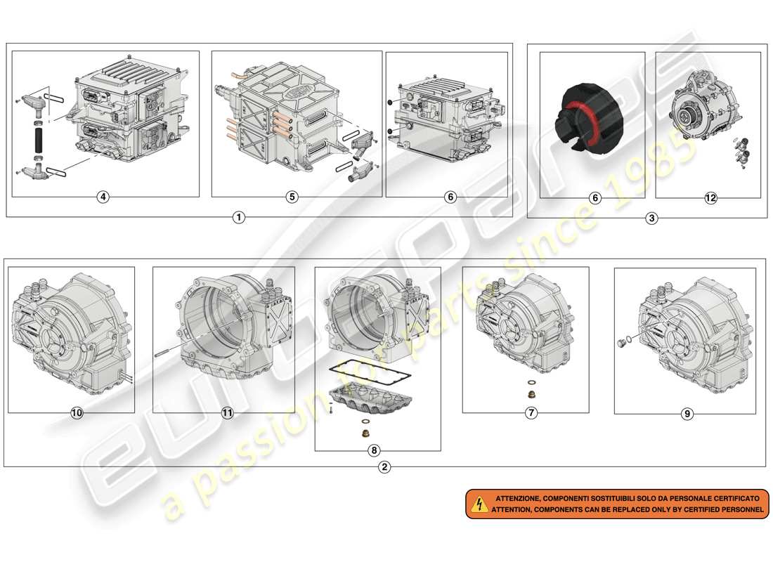 ferrari laferrari (usa) inverter-me1-me2 reparatursatz teilediagramm