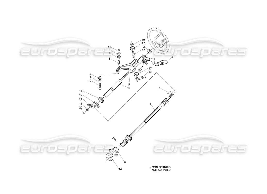 maserati qtp v8 evoluzione lenksäule teilediagramm