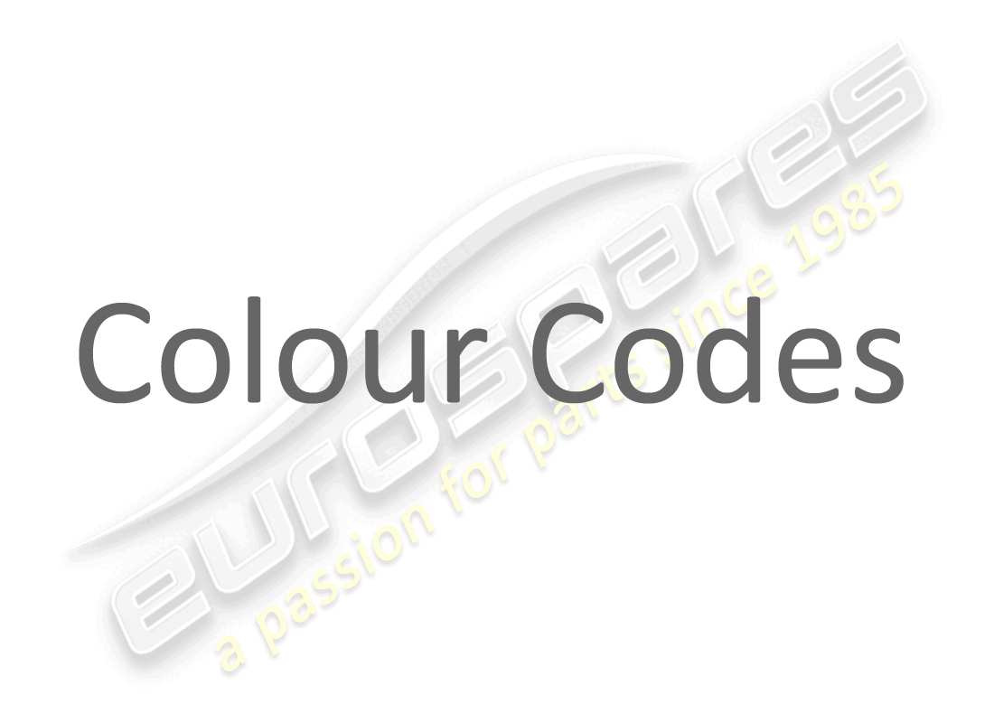 ferrari 599 gto (europe) farbcodes teilediagramm