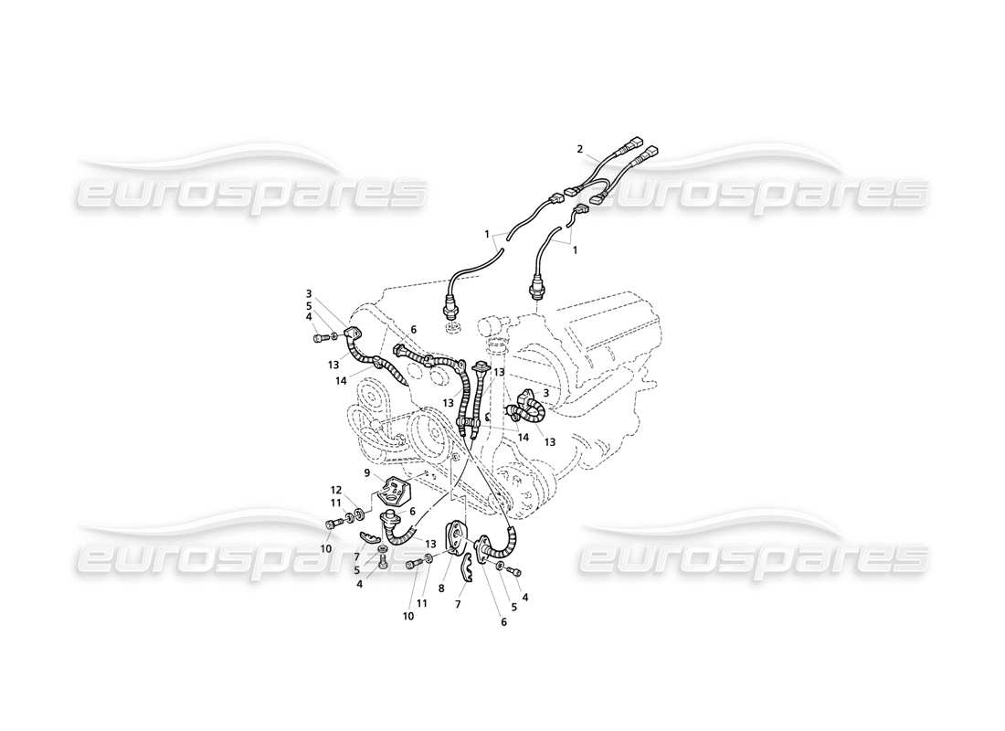 maserati qtp v8 evoluzione zündsystem: sensoren teilediagramm