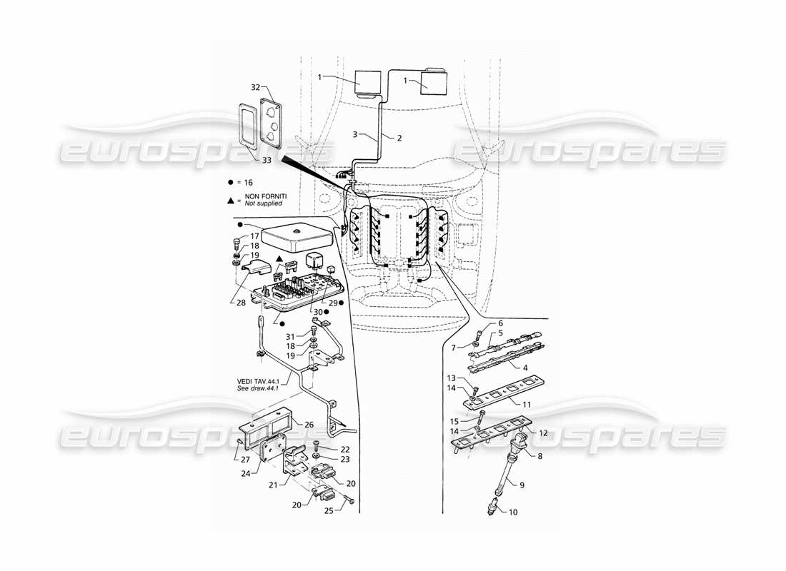 maserati qtp v8 (1998) zündsystem (lhd) teilediagramm