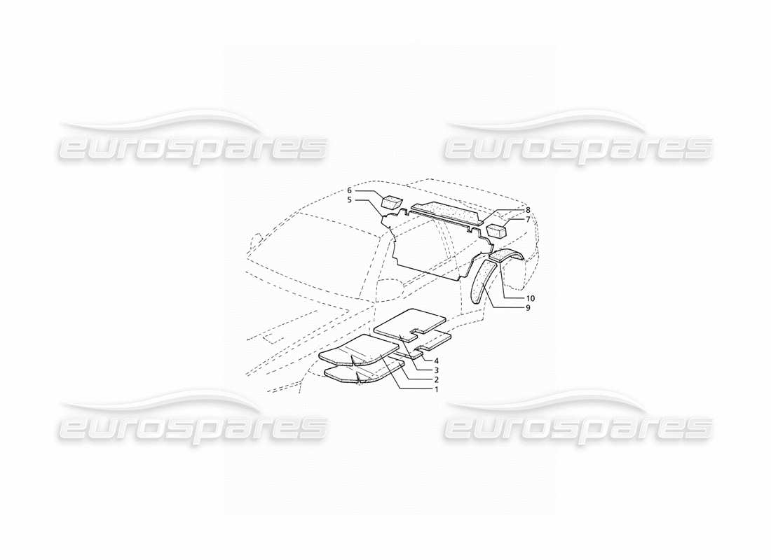 maserati ghibli 2.8 (abs) isolierung teilediagramm