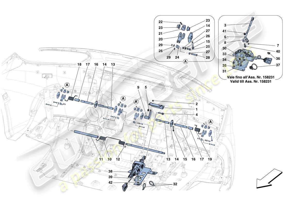 ferrari 488 gtb (usa) hinten aktive aero teilediagramm