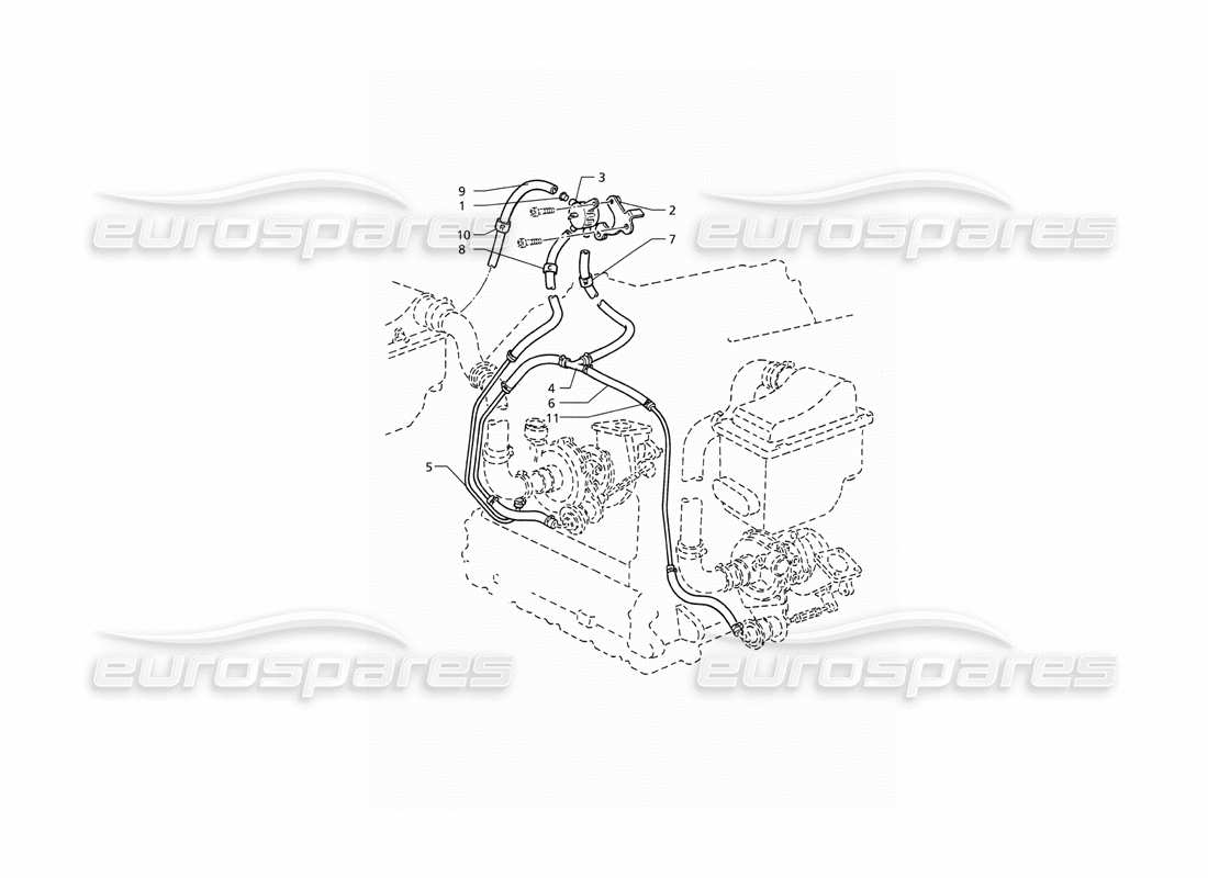 maserati qtp v6 (1996) boost-kontrollsystem teilediagramm