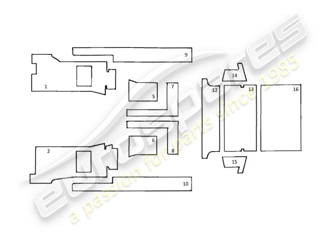 maserati kyalami teppiche teilediagramm