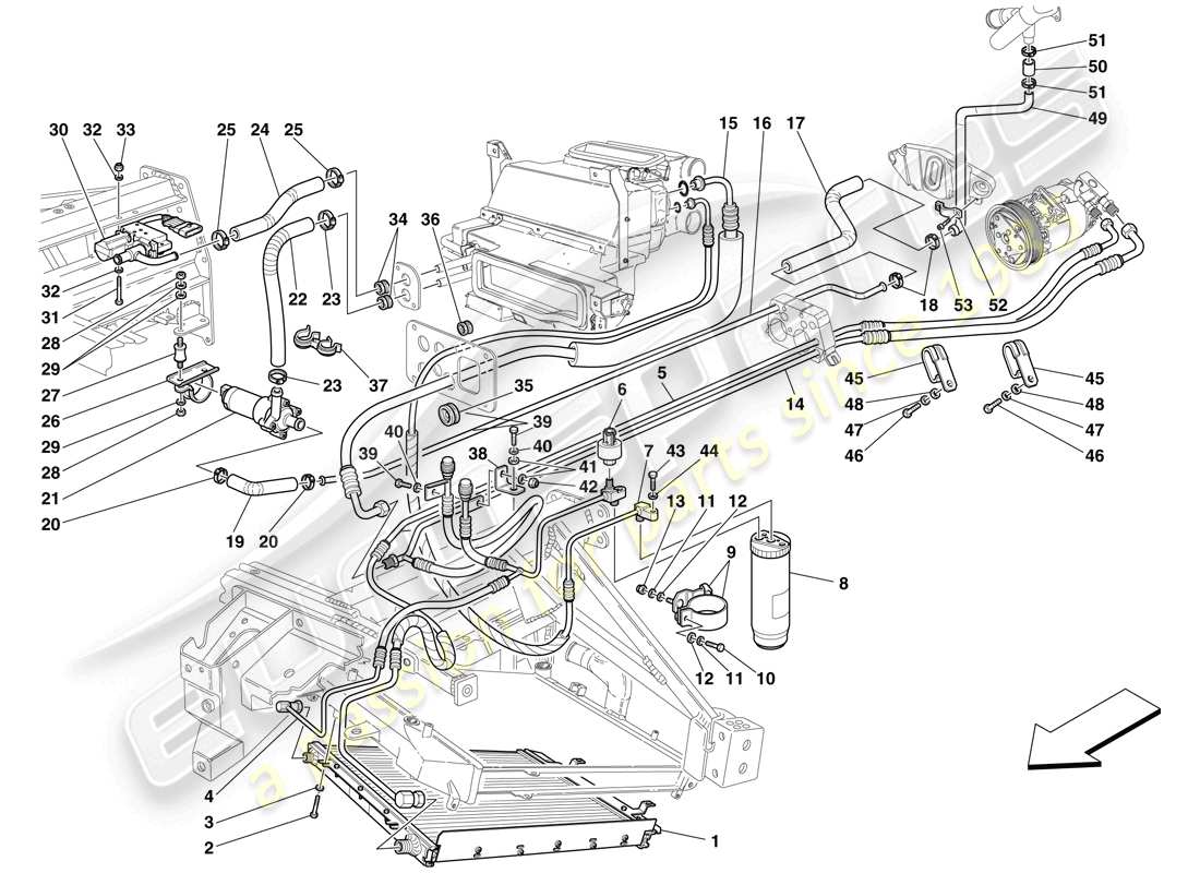 maserati mc12 klimaanlage teilediagramm