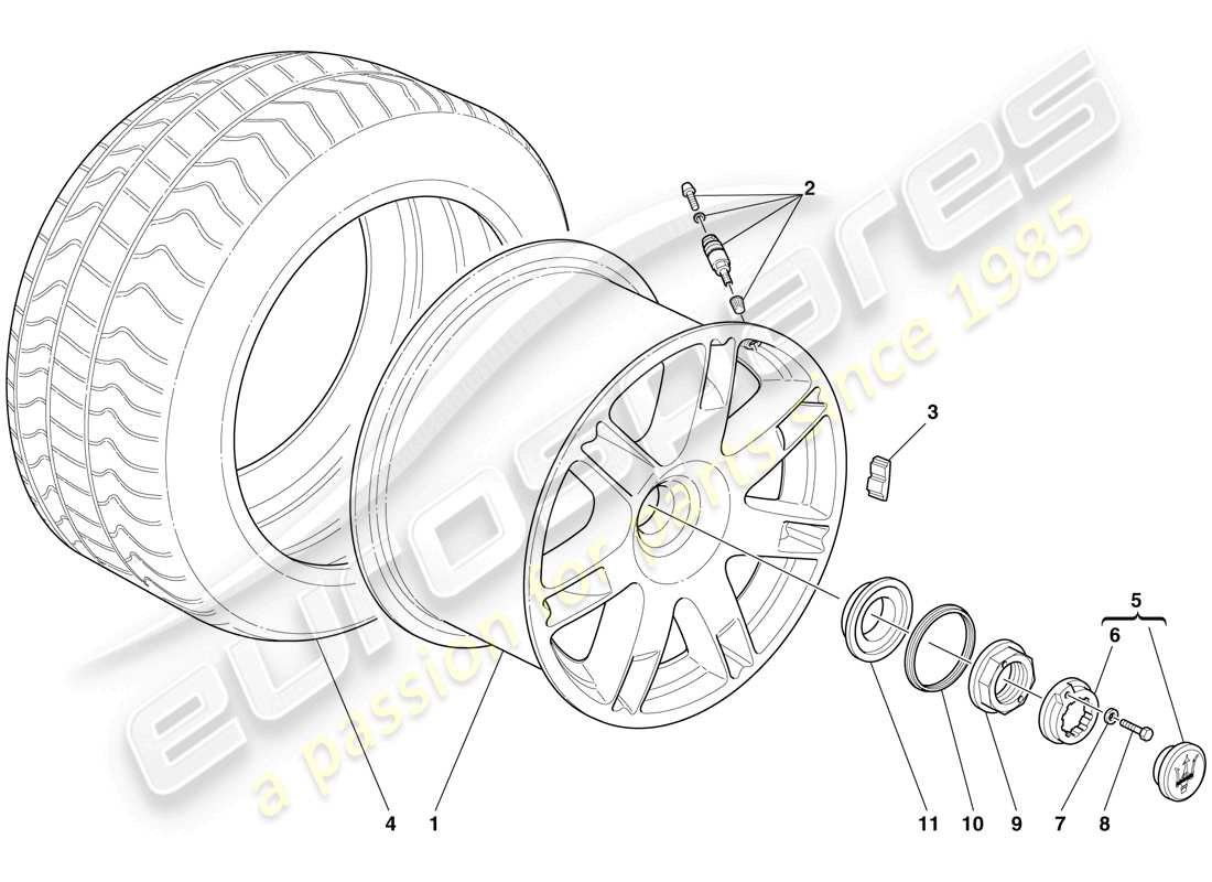 maserati mc12 räder parts diagram
