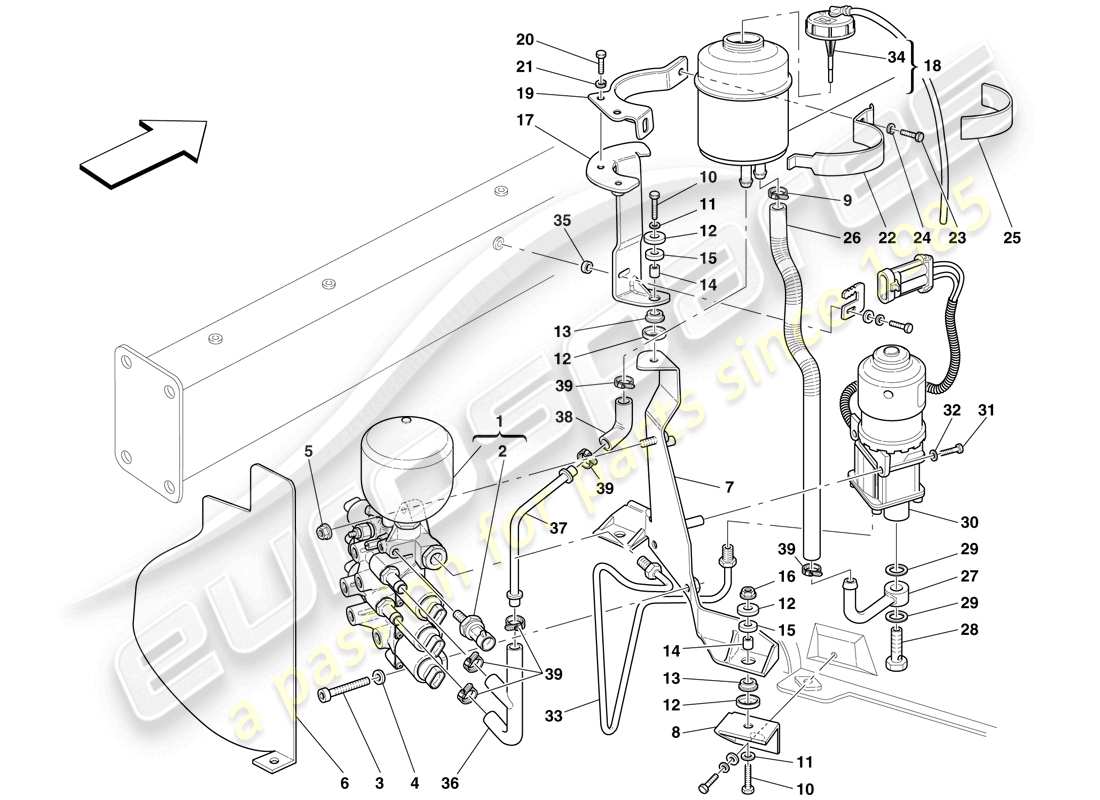 maserati mc12 aggregat und tank teilediagramm