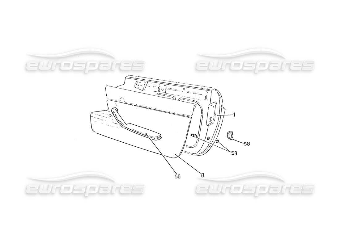 ferrari 330 gtc / 365 gtc (coachwork) türen (edizione 1) ersatzteildiagramm