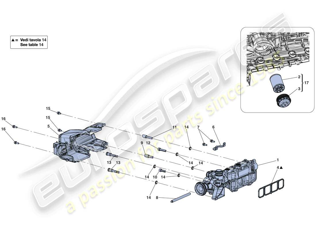 ferrari laferrari aperta (europe) ölpumpe ersatzteildiagramm