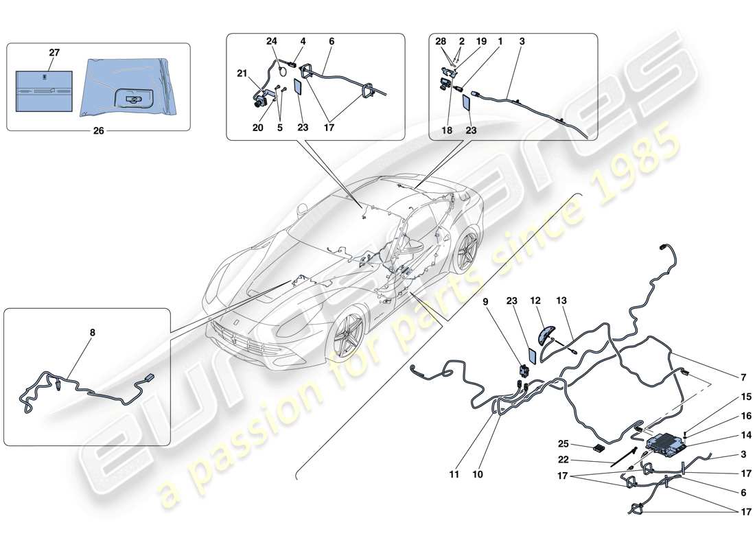 ferrari f12 berlinetta (rhd) telemetry-teilediagramm