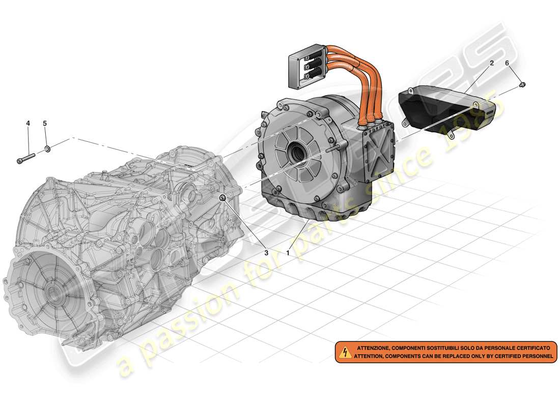ferrari laferrari (usa) elektromotor teilediagramm