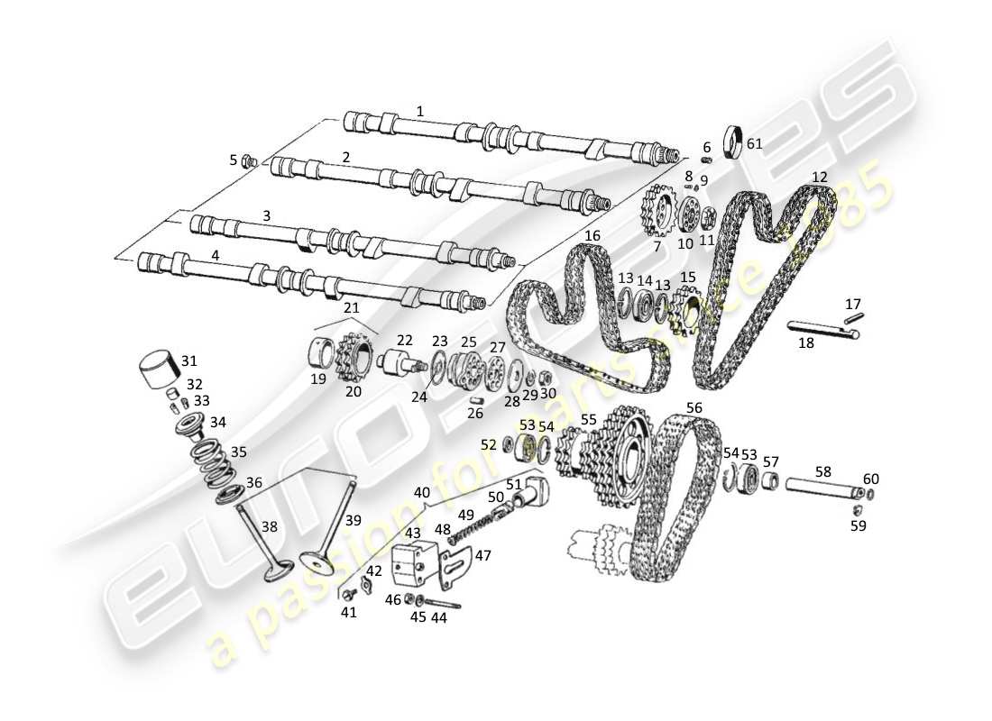 maserati kyalami zeitliche koordinierung teilediagramm