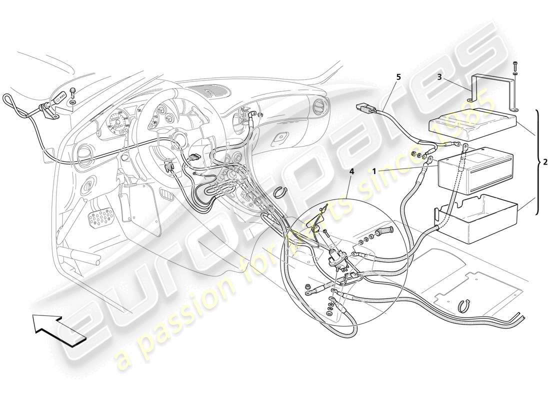 maserati trofeo batterie teilediagramm