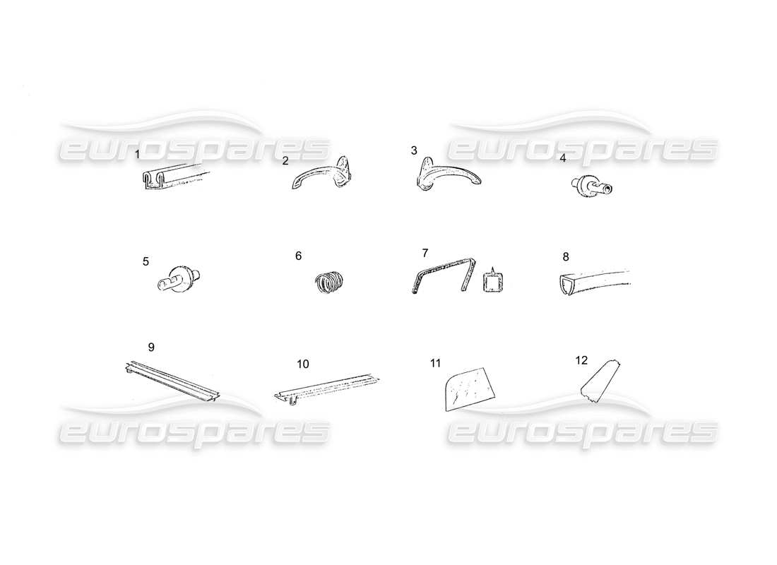 ferrari 250 gt (coachwork) tür (fortsetzung) teilediagramm