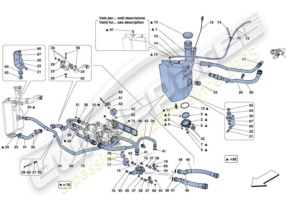 ferrari 812 superfast (europe) schmiersystem: tank teilediagramm