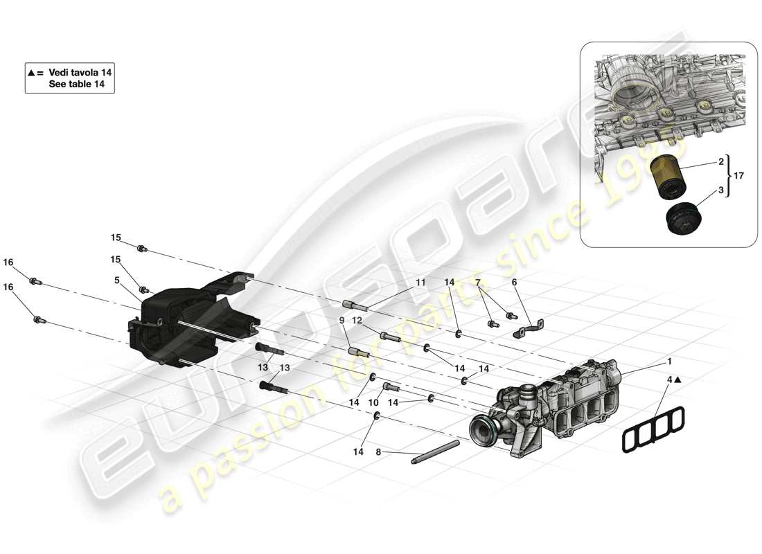 ferrari laferrari (europe) ölpumpe ersatzteildiagramm